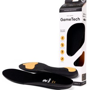 52Bones GameTech Low Arch - premium inlegzolen met lage voetboog - optimale demping hiel en voorvoet - geschikt voor voetbal, tennis, hockey en volleybal - maat 47/48 (7393274337914)