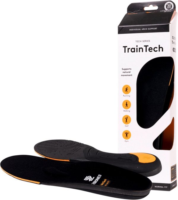 52Bones TrainTech Low Arch - premium inlegzolen met lage voetboog - middenvoet ondersteuning - goede demping - o.a. voor hardlopen, wandelen, fitness en golf - maat 35/36 (7393274000009)