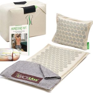 Acupressuur Mat en Kussen Set voor Ontspanning - Effectieve Massage en Pijnverlichting - Spijkermat voor Thuisgebruik (6152517110155)