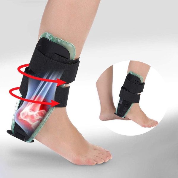 Ankle Gel Brace Ondersteuning Enkel Stabilizer Compressie Wrap voor Tendonitis Sprained Ankles Support Hardlopen Sport Voetbal Volleybal Basketbal - Unisex (8785300980260)