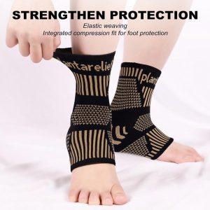 Ankle Support Brace - 2 paar enkelsokken - plantaire fasciitis sokken - mannen en vrouwen - sportband schade - zwakke enkels - XL (8785300980833)