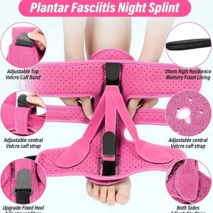 Verstelbare nachtspalk voor plantaire fasciitis en achillespeesontsteking - verlichting van platte voeten en boogondersteuning (8785302786723)