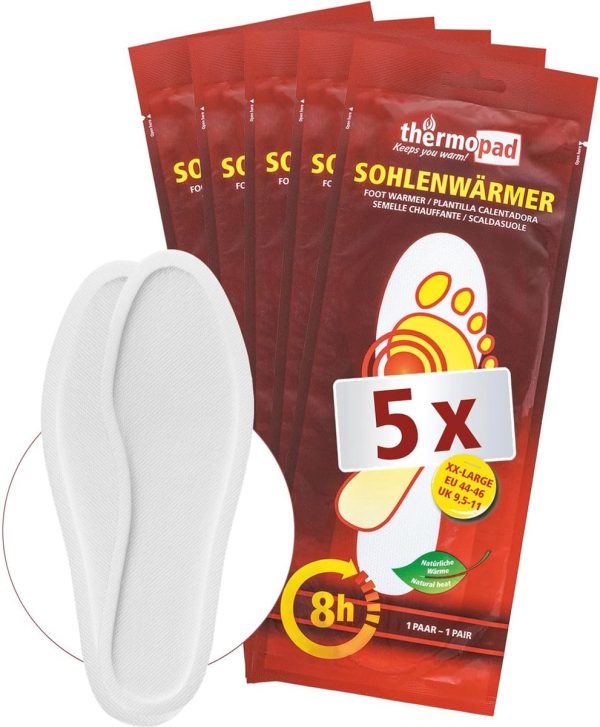 Voetwarmers XXL - 5 paar Warmtepads voor 8 uur Aangename Warmte - Perfect voor Wintersport en Koude Dagen (6152505233217)