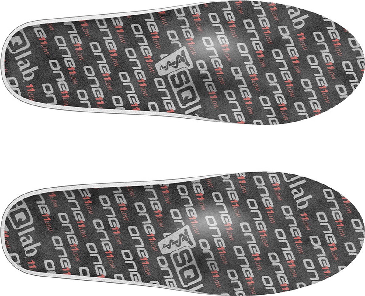 SQlab One11 Low Inlegzolen - Maat 38 - Schoenzolen voor Sport - Geschikt voor Fietsen/Wielrennen - Extra Ondersteuning - Zwart/Rood (4062695002673)