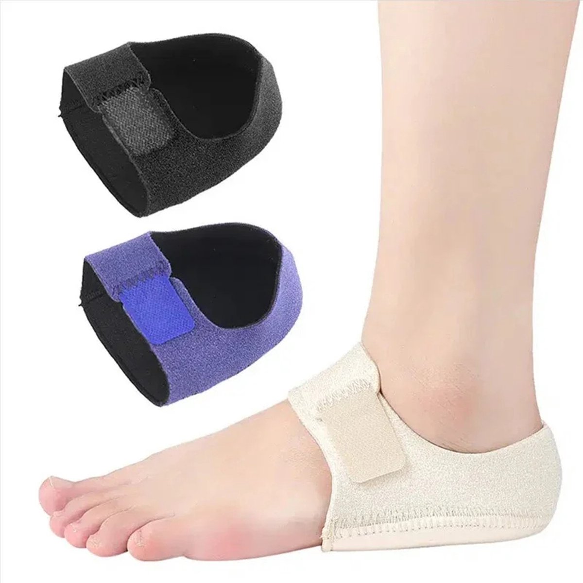 1 Paar Hielkussens Gel - Maat L - Hielcups voor Hielpijn, Fasciitis Plantaris & Gebarsten Hielen - Inlegzolen tegen Pijnlijke Voeten & Tendinitis (6154550994976)