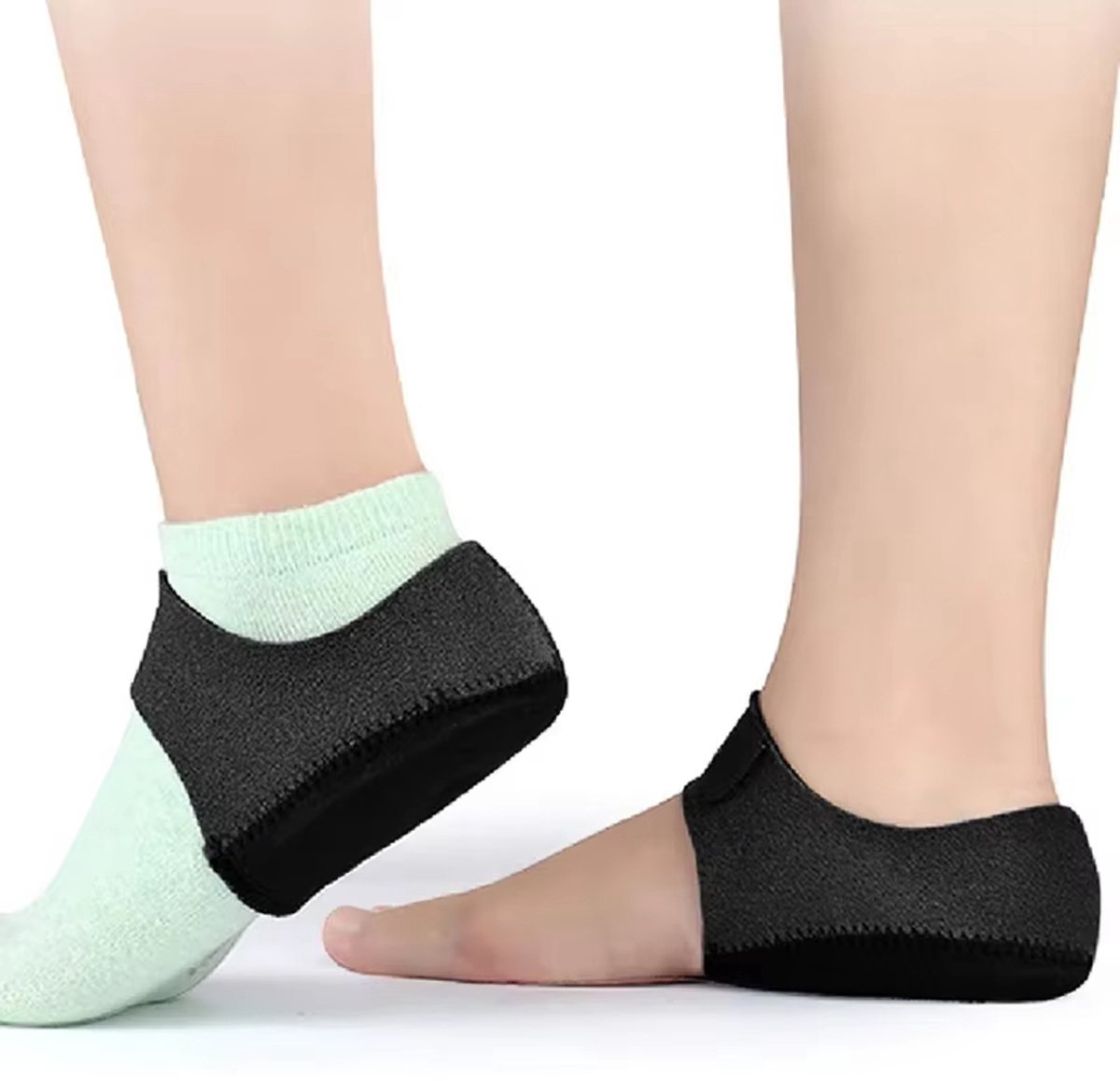 1 Paar Hielkussens Gel - Maat S - Hielcups voor Hielpijn, Fasciitis Plantaris & Gebarsten Hielen - Inlegzolen tegen Pijnlijke Voeten & Tendinitis (6154550920968)