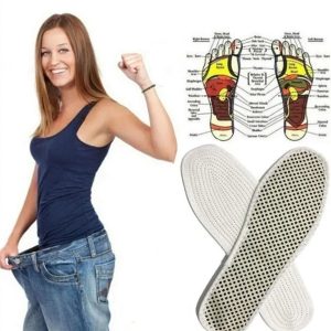 1 Paar Magnetische Therapie Inlegzolen Maat 37 - Afslanken, Gewichtsverlies & Voetmassage - Comfortabele Bruine Binnenzolen voor Voetverzorging en Pijnverlichting (6154549012018)