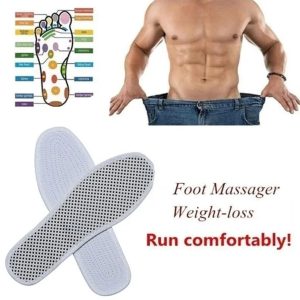 1 Paar Magnetische Therapie Inlegzolen Maat 45 - Afslanken, Gewichtsverlies & Voetmassage - Comfortabele Bruine Binnenzolen voor Voetverzorging en Pijnverlichting (6154549126159)