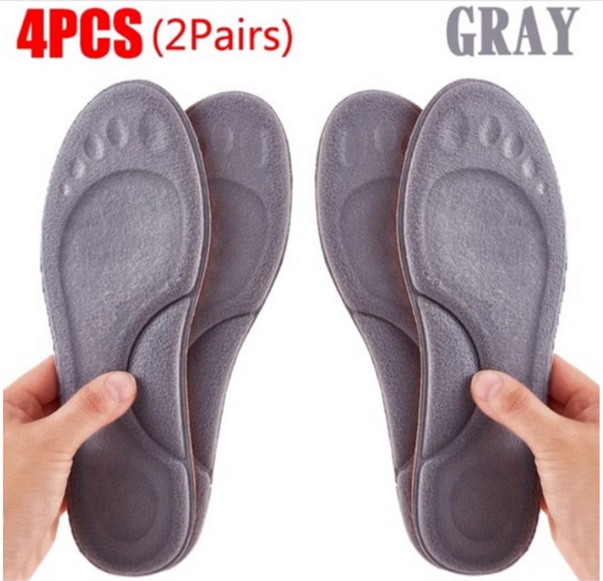4D Massage Inlegzolen Maat 39-40 (250mm) - Warme en Zachte Latex Sport Binnenzool voor Voeten - Orthopedisch Steun en Comfort voor Hardlopen, Wandelen en Dagelijks Gebruik - Versterk Voetgezondheid (8721359211306)