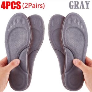 4D Massage Inlegzolen Maat 41-42 (260mm) - Warme en Zachte Latex Sport Binnenzool voor Voeten - Orthopedisch Steun en Comfort voor Hardlopen, Wandelen en Dagelijks Gebruik - Versterk Voetgezondheid (8721359211313)