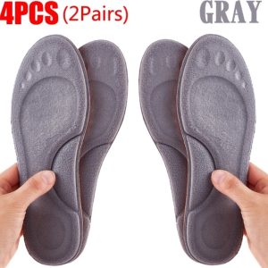 4D Massage Inlegzolen Maat 35-36 (225mm) - Warme en Zachte Latex Sport Binnenzool voor Voeten - Orthopedisch Steun en Comfort voor Hardlopen, Wandelen en Dagelijks Gebruik - Versterk Voetgezondheid (8721359222210)