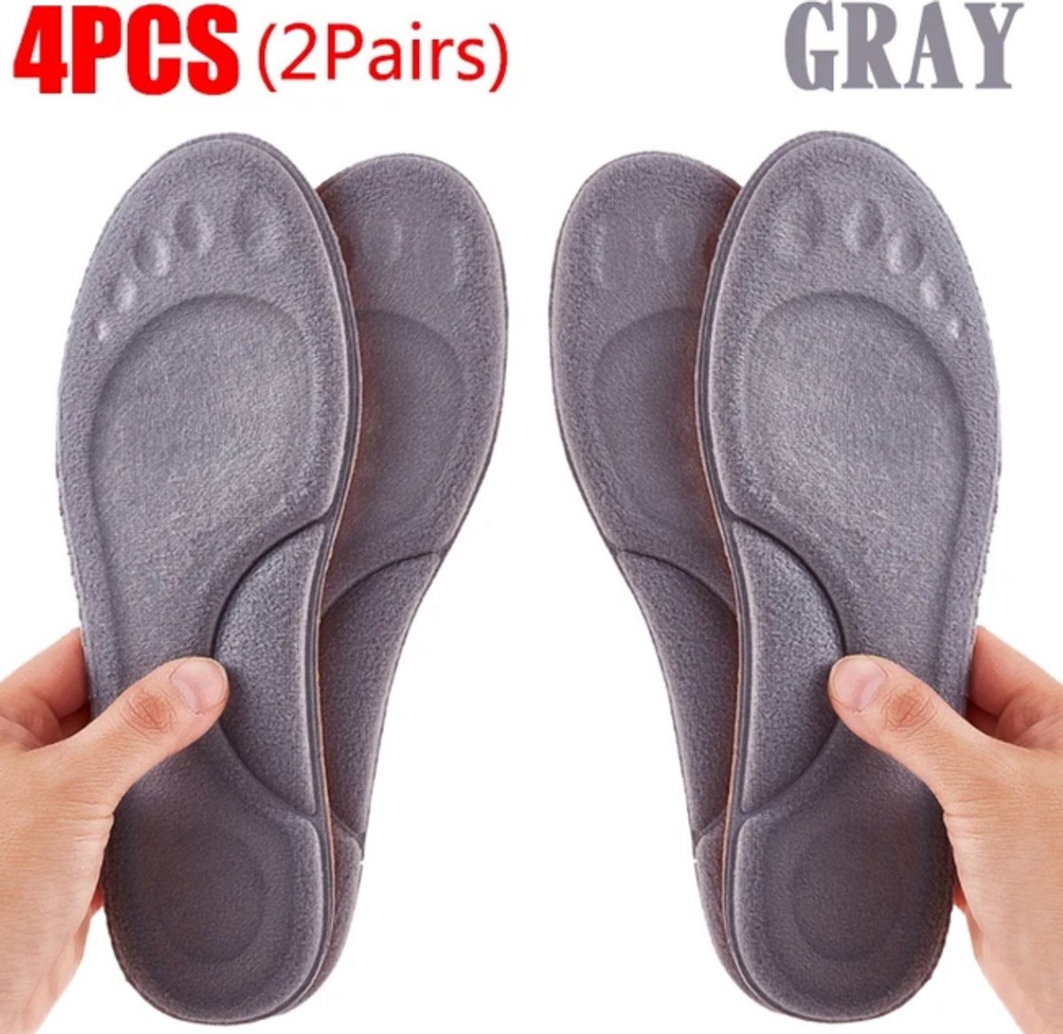 4D Massage Inlegzolen Maat 35-36 (225mm) - Warme en Zachte Latex Sport Binnenzool voor Voeten - Orthopedisch Steun en Comfort voor Hardlopen, Wandelen en Dagelijks Gebruik - Versterk Voetgezondheid (8721359222210)