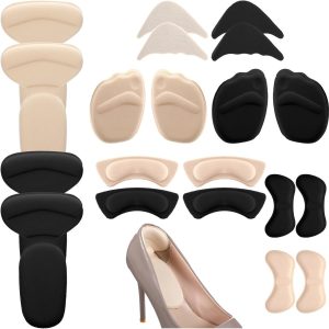 10 paar High Heel Cushion Pads, schoenvullers, schoenvullers, verstelbare teenvullers, voorste inlegzolen, hielgrip-inzetstuk voorkomt grote schoenen, herbruikbare teenpads (2971728748711)