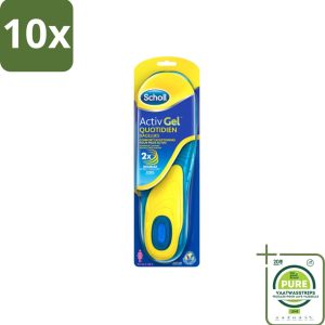 10 x Scholl - Inlegzolen - ActivGel - Maat 35.5 - 40.5 - 1 Paar Inlegzolen - Grootverpakking - Schoonheid - Voetcomfort - Inlegzolen - Scholl - ActivGel (8017551700848)