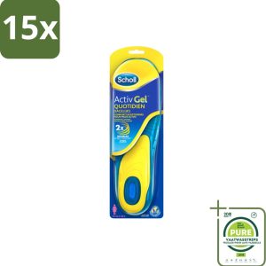 15 x Scholl - Inlegzolen - ActivGel - Maat 35.5 - 40.5 - 1 Paar Inlegzolen - Grootverpakking - Schoonheid - Voetcomfort - Inlegzolen - Scholl - ActivGel (8017551721546)