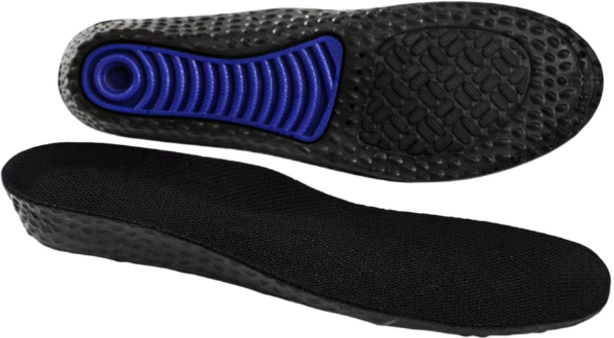 2,5 cm Verhoogde Schoen Inlegzolen - Onzichtbare Gel Inlegzool voor Lichaamslengte Verhoging, Schokabsorptie en Comfort - Extra Hoge Schoenpads voor Mannen en Vrouwen - Maat 41-44 (8721359260601)