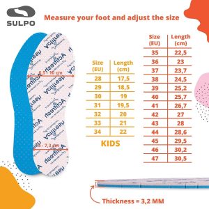 2 Paar Dunne Inlegzolen met Zweet- en Geurabsorptie voor Sportschoenen, Werkschoenen en Dagelijks Gebruik - Maat 34 (9101130761937)