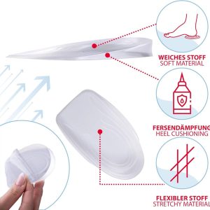 2 Paar Gel Hielkussens Inlegzolen voor Pijnbestrijding en Schokdemping (9101129722154)