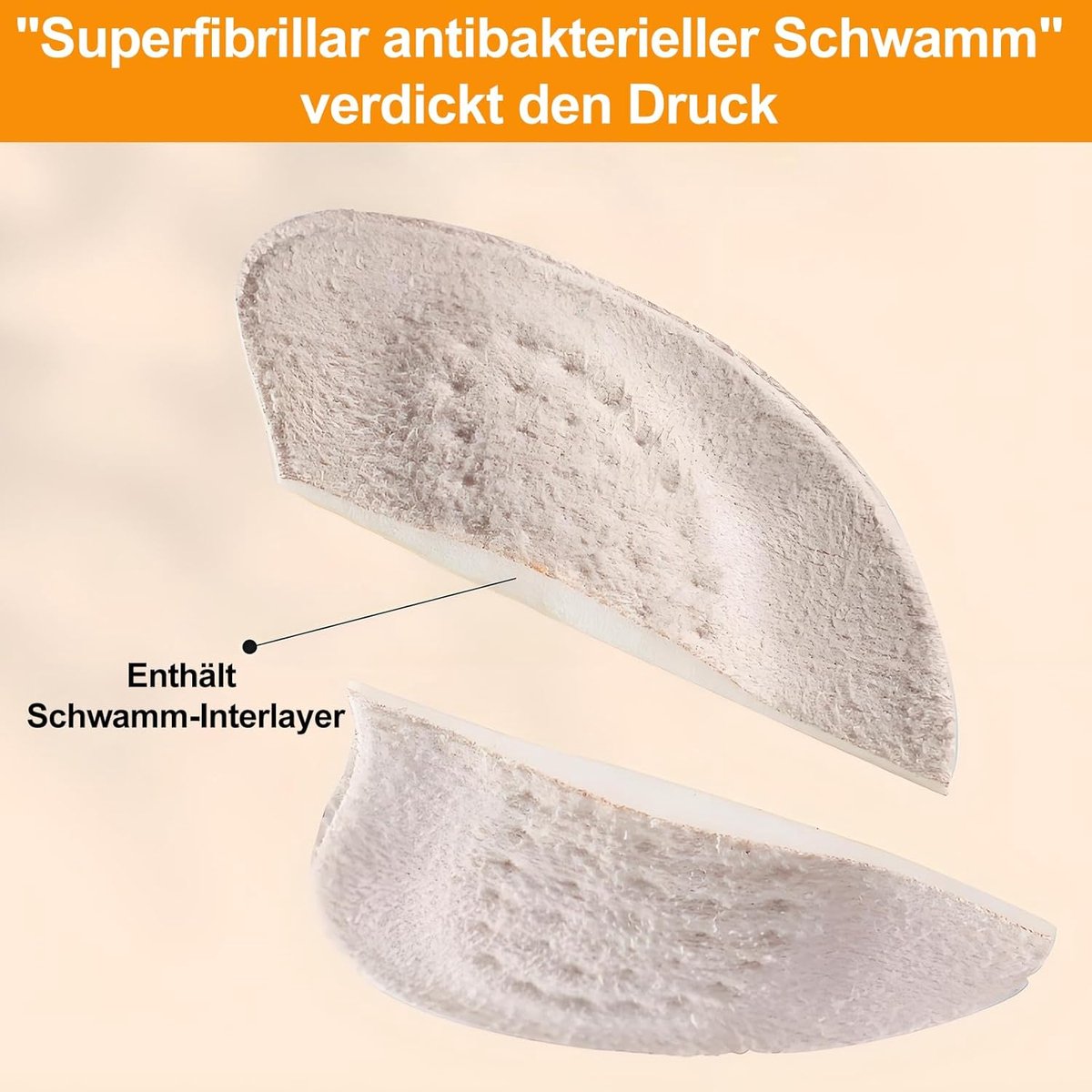 Voorvoetkussens - Inlegzolen Schoenkussens - Comfortabel Lopen - Antislip en Dun - 2 paar - beige (9101195889959)