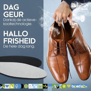 4 Paar Dunne Inlegzolen met Actieve Kool voor Frisse Voeten en Geurbestrijding (9101109641208)