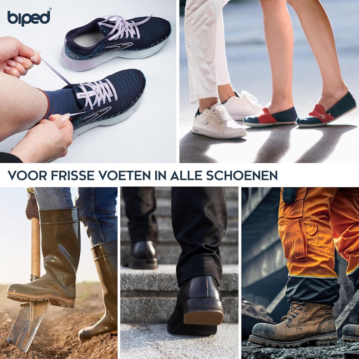 4 Paar Dunne Inlegzolen met Actieve Koolstof voor Frisheid en Minder Zweet (9101130100170)