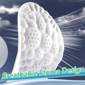 4D Inlegzolen - Cloud Technologie Zolen - Comfort Verhogend - Schokabsorberend Traagschuim - Unisex Maat - Grijs/Wit (9101229190792)