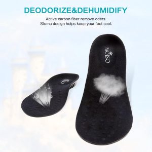 Ademende inlegzolen met traagschuim en ingebouwde voetboogondersteuning - Lichtgewicht demping voor sport en dagelijks comfort (9101122222910)