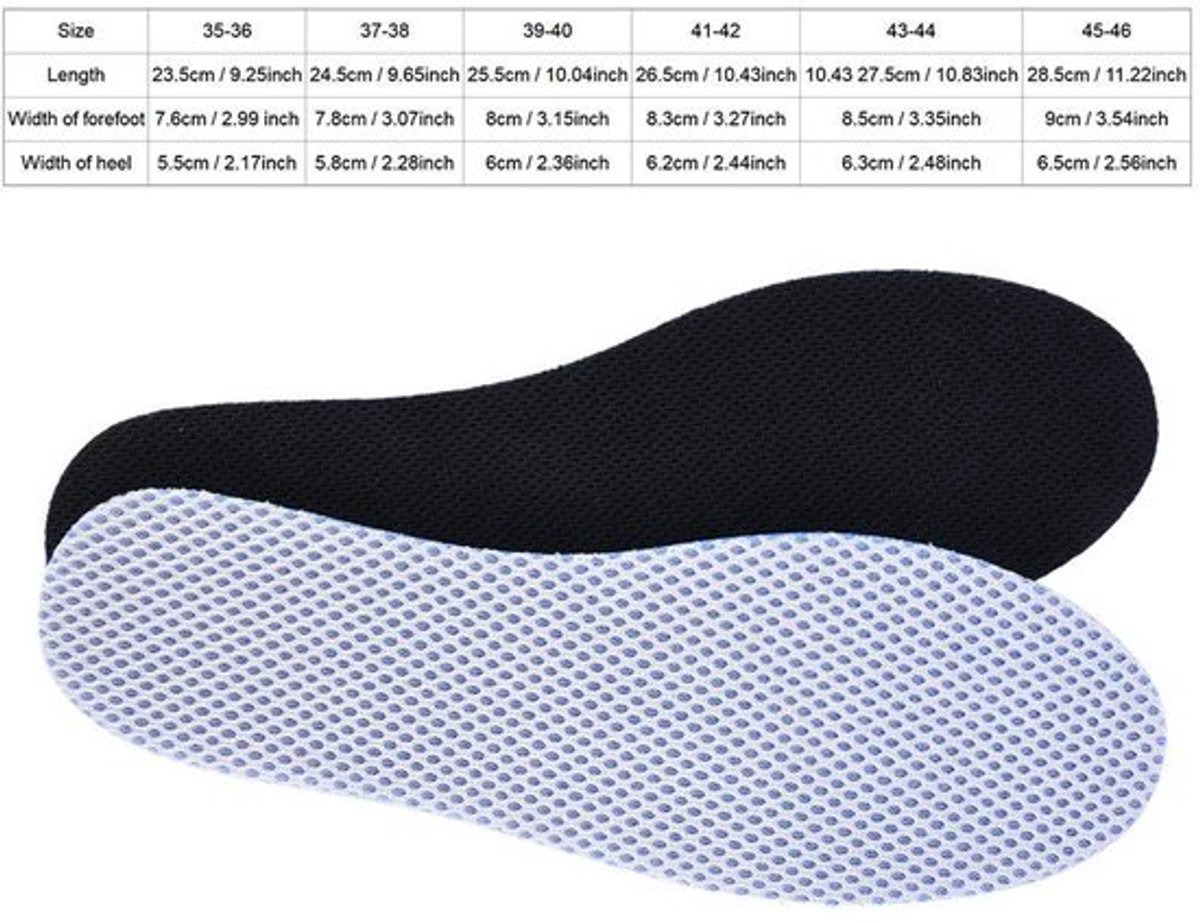 Dailygoody - Spons Schoenen inlegzolen - Comfortabel - Ademend (2215727468622)