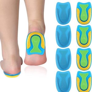 - Heel Pads - Comfortabele Inlegzolen - Ondersteuning bij Pijn - 4 Paar - Geschikt voor Diverse Schoenen - Verlichting van Voetklachten - I... (2241403495712)