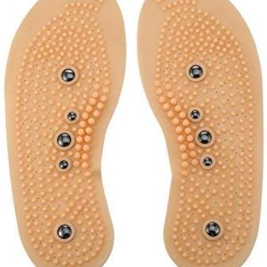 - Magnetische Therapie Inlegzolen - Verbeter Circulatie - Beige - Acupressuur - Comfortabele en Duurzame Inlegzolen - Geschikt voor Iedereen (4027626746781)