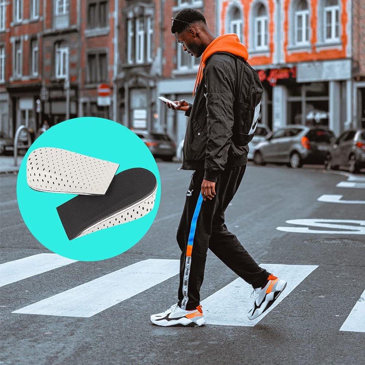 Verhogende Inlegzolen - Hielverhogers - Comfort Lopen - Onzichtbare Hoogte - 3 cm (9101167513066)