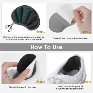 Zachte Hielkussentjes voor Schoenen - Antislip en Comfortabele Inlegzolen voor Blaren en Te Grote Schoenen (9101121522875)