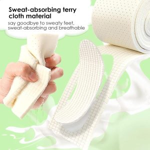 Zelfsnijdende inlegzolen - Schoen inlegvellen - Comfortabel lopen - Ademend latex materiaal - 15 meter rol - Beige grijs (9101343336175)